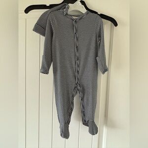 Starting Out Striped Navy and White Onesie